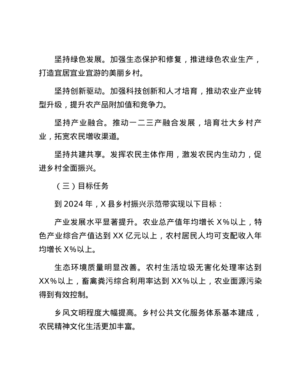 X县推进乡村振兴示范带提质增效工作方案.docx_第2页