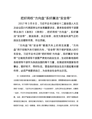 把好用权“方向盘”系好廉洁“安全带”.docx