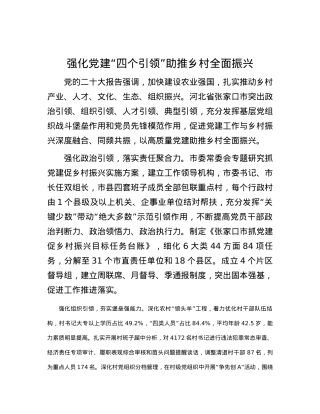 强化党建“四个引领”助推乡村全面振兴.docx