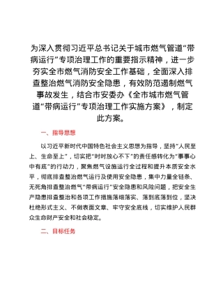 城市燃气管道专项治理工作实施方案.docx