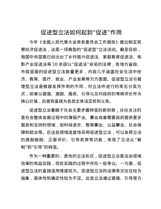 促进型立法如何起到“促进”作用.docx