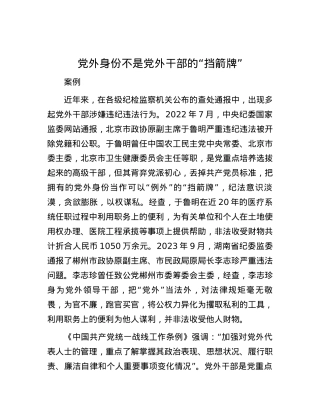 党外身份不是党外干部的“挡箭牌”.docx