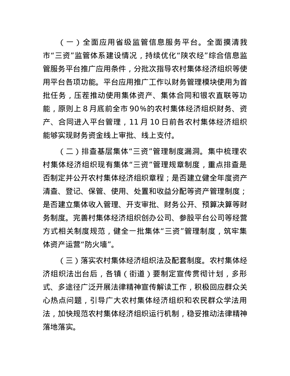 市农村集体“三资”监管突出问题集中整治百日攻坚行动实施方案.docx_第3页