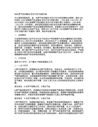 关于印发燃气安全整治“百日行动”  实施方案的通知.docx