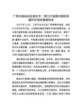 广西壮族自治区崇左市：努力打造国内国际双循环市场经营便利地.docx