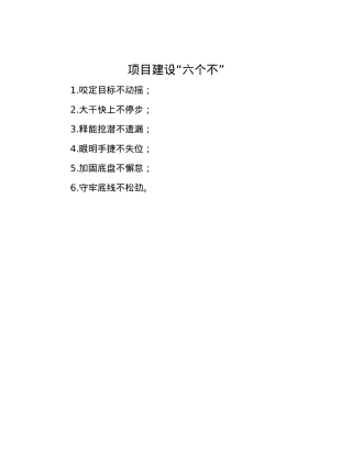 项目建设“六个不”.docx