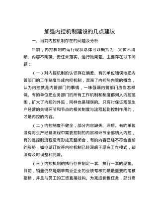 加强内控机制建设的几点建议.docx
