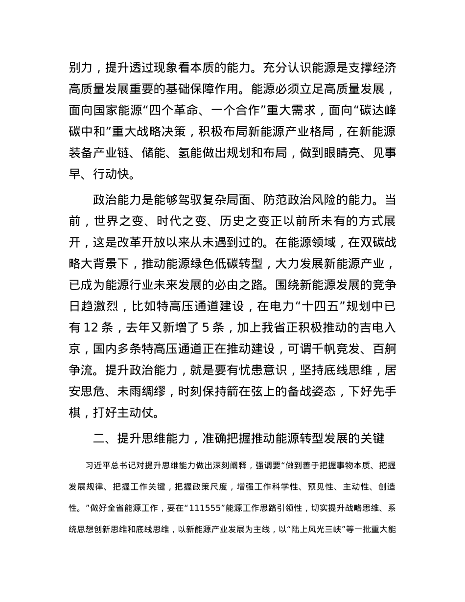 2024年专题党课：锚定双碳目标着力提升“三个能力”坚决扛起能源高质量发展重任.docx_第3页