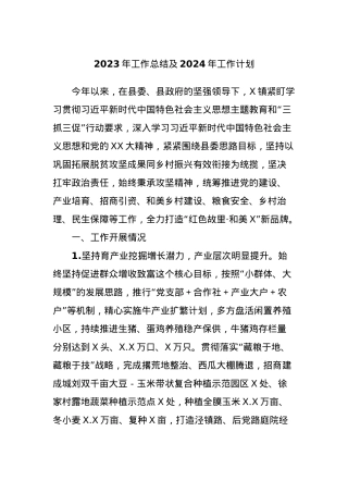 2023年工作总结及2024年工作计划 (3).docx