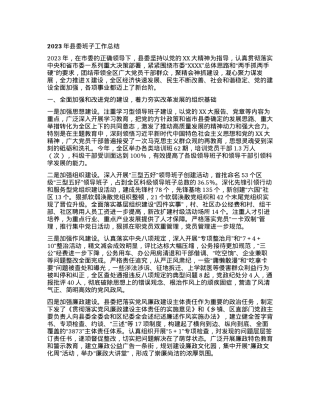 2023年县委班子工作总结.docx