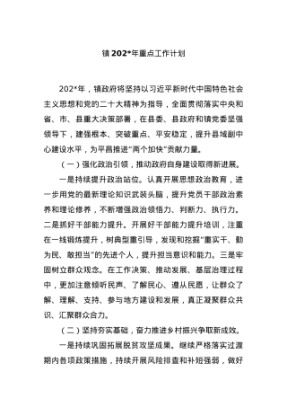 镇2024年重点工作计划.docx