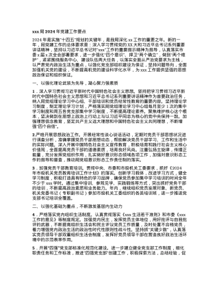 xxx局2024年党建工作要点.docx