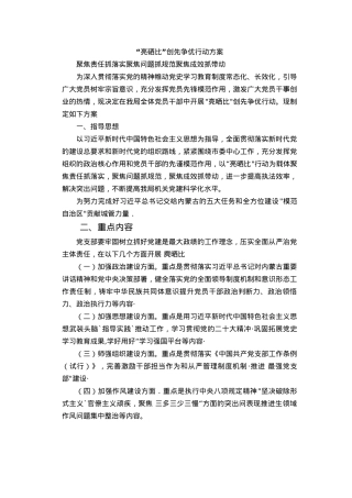 “亮晒比”创先争优行动方案.docx