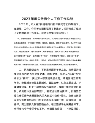 2023年度公务员个人工作工作总结(1).docx