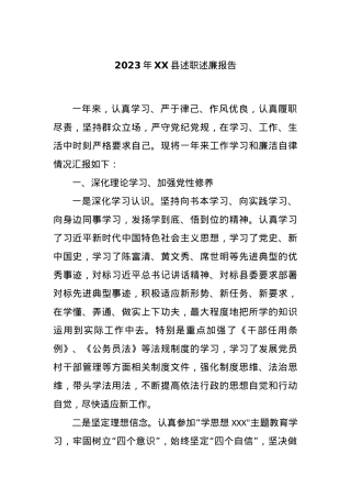 2023年XX县述职述廉报告.docx