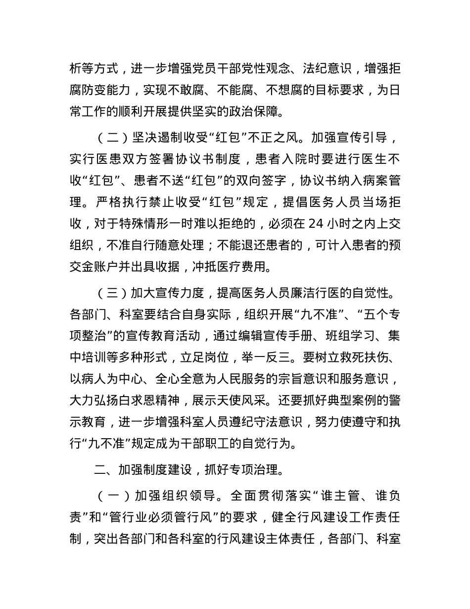 2023年市医院行风建设工作情况总结.docx_第2页