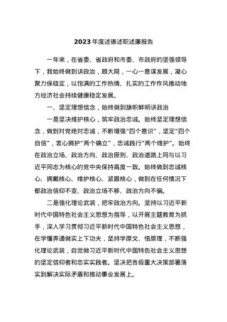 2023年度述德述职述廉报告.docx