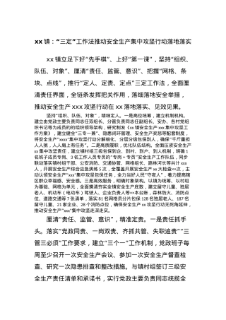 xx镇：“三定”工作法推动安全生产集中攻坚行动落地落实.docx