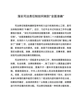 落实司法责任制如何做到“全面准确”.docx