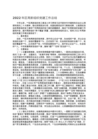 2022年区两新组织党建工作总结.doc
