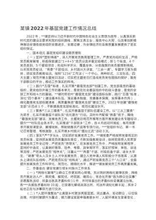 某镇2022年基层党建工作情况总结.doc