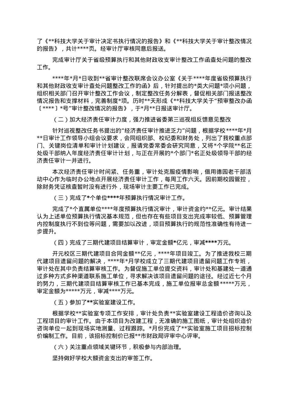 审计处领导班子2022年工作总结.doc_第2页