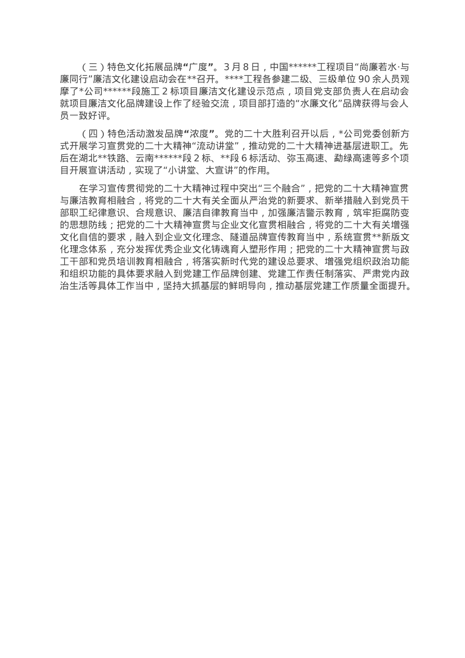 隧道公司特色党建品牌创建工作总结.doc_第3页