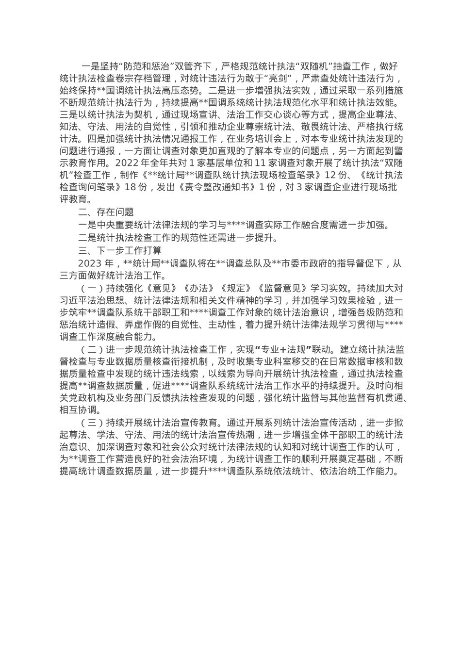 统计局某调查队2022年工作总结及2023年工作计划.doc_第2页
