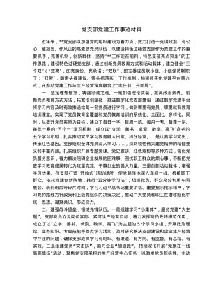 党支部党建工作事迹材料.docx
