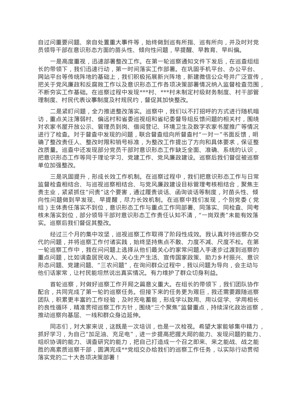 在2023年巡察工作业务培训会议上的发言.doc_第3页