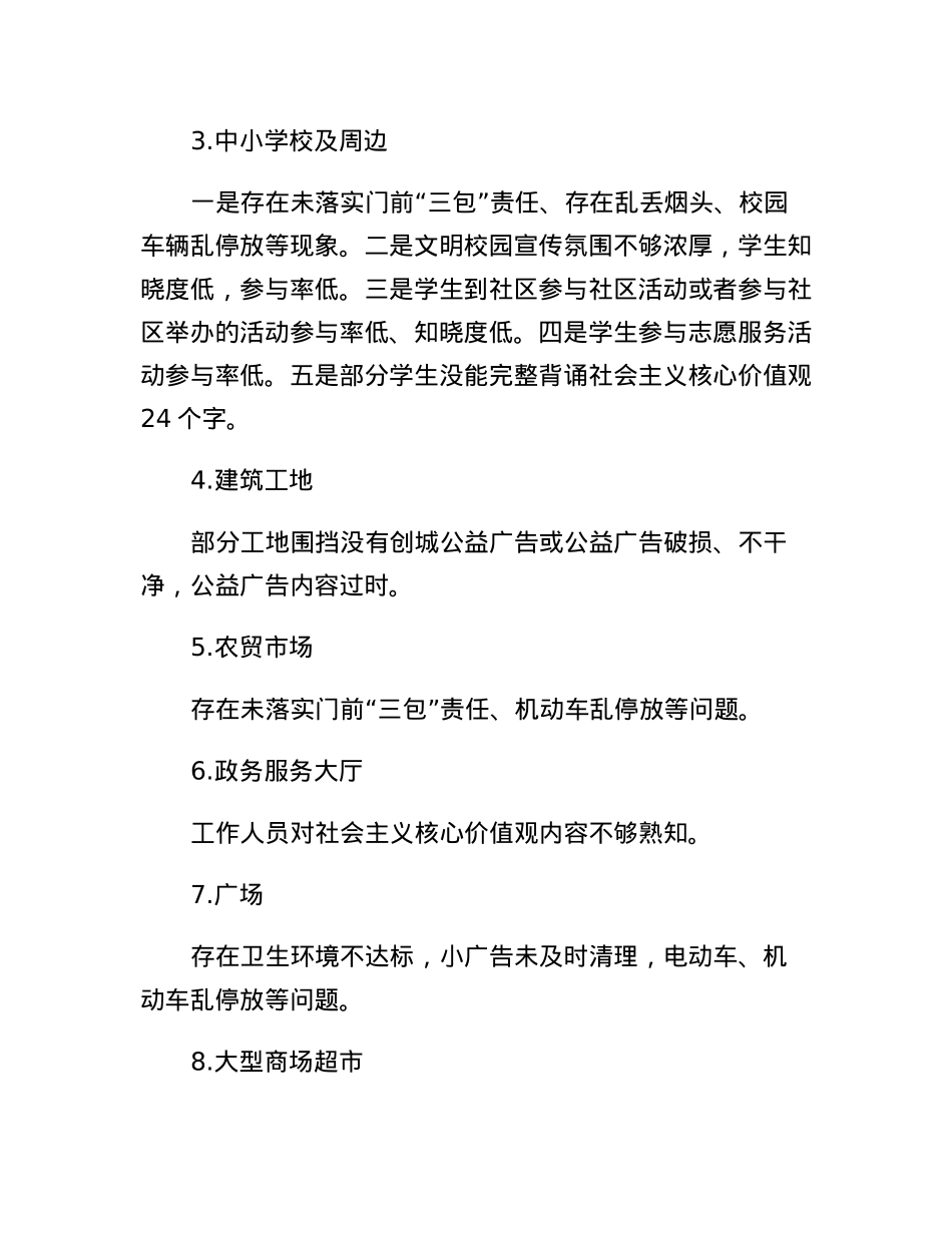 XX区创建全国文明城市工作督查情况报告.docx_第2页