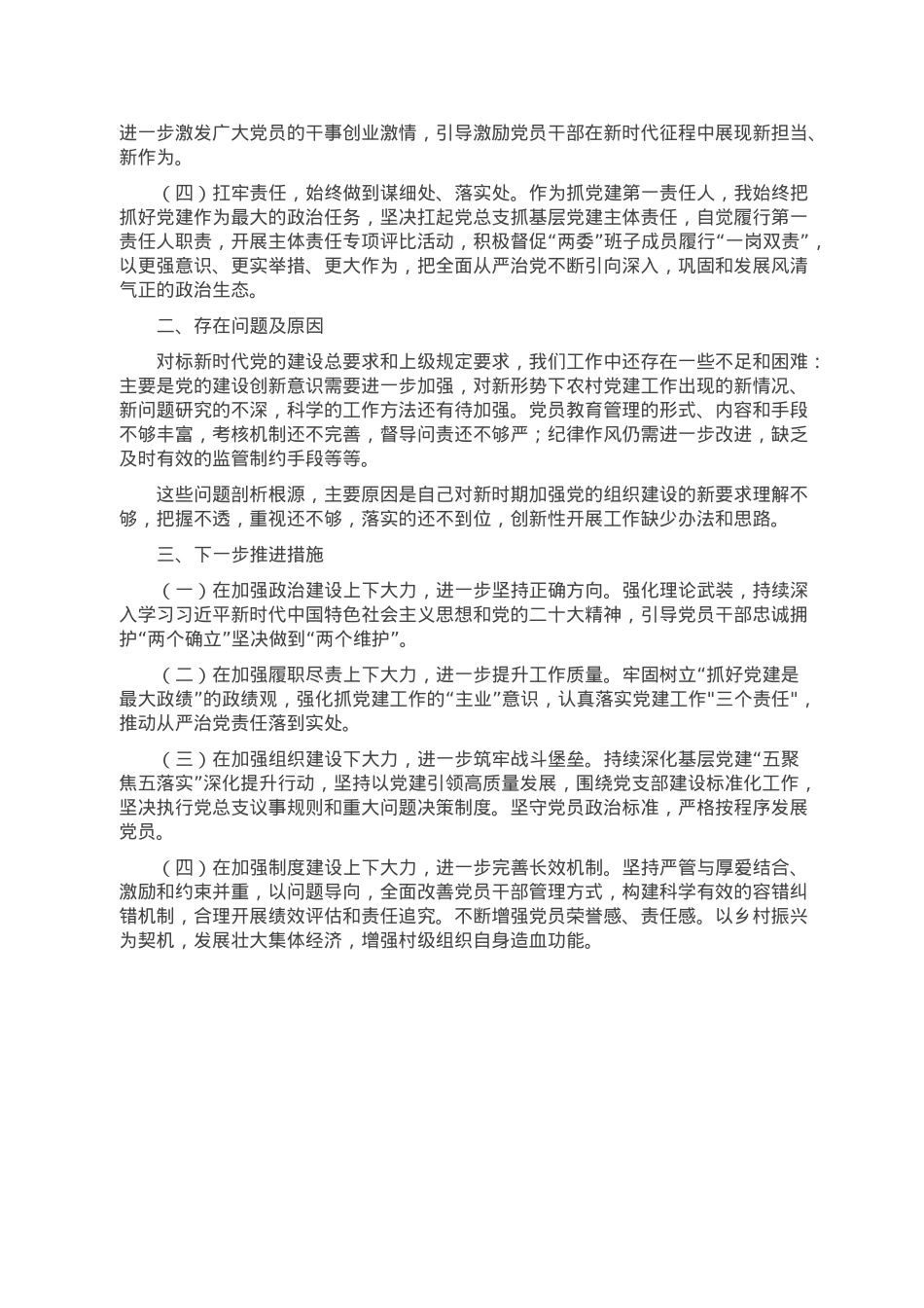 村党总支书记党建工作述职报告.docx_第2页