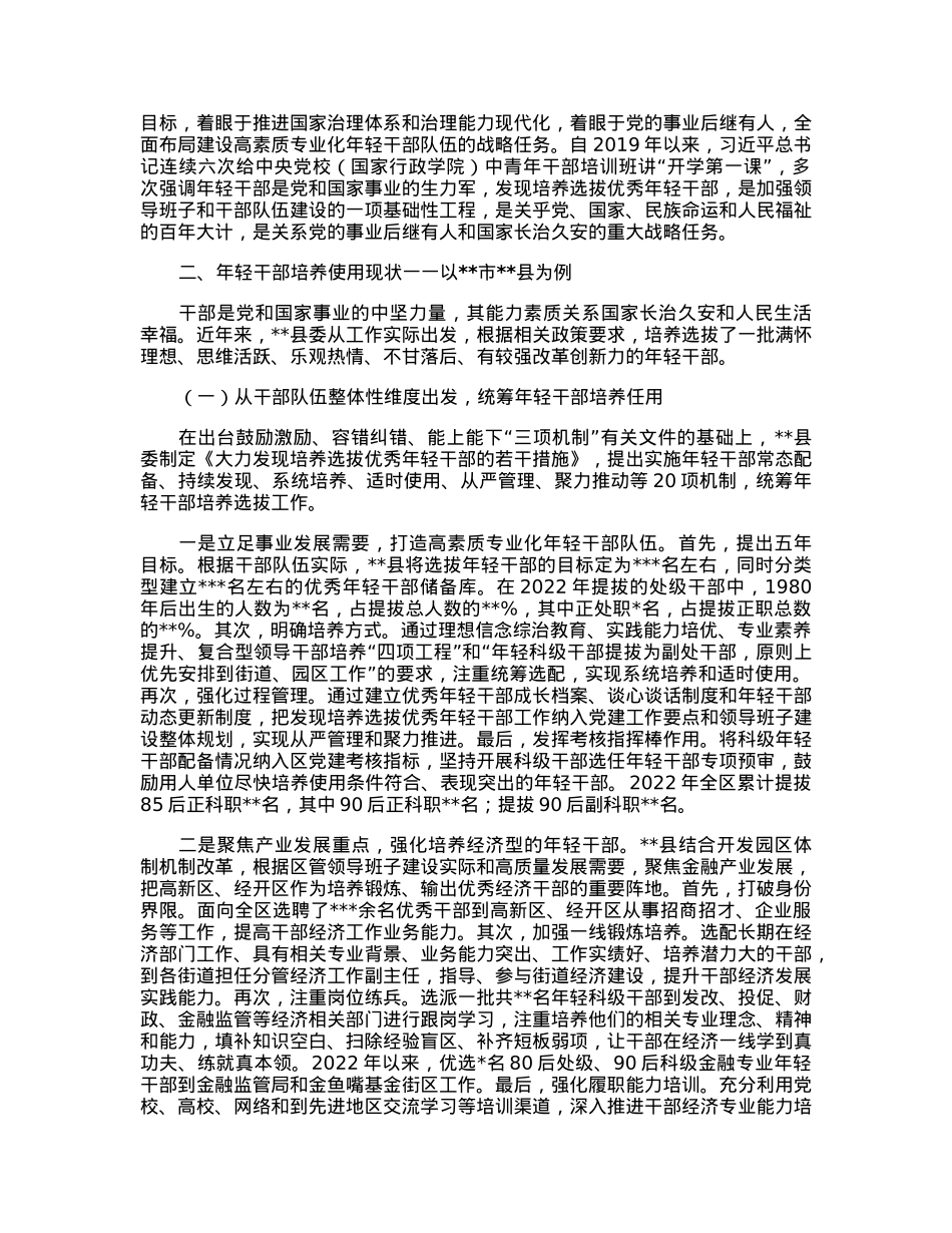 关于健全培养选拔优秀年轻干部常态化机制的调研报告.docx_第2页