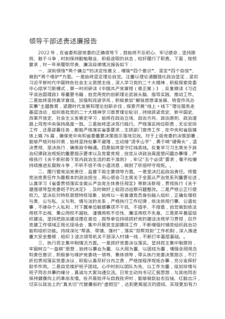 领导干部述责述廉报告.doc