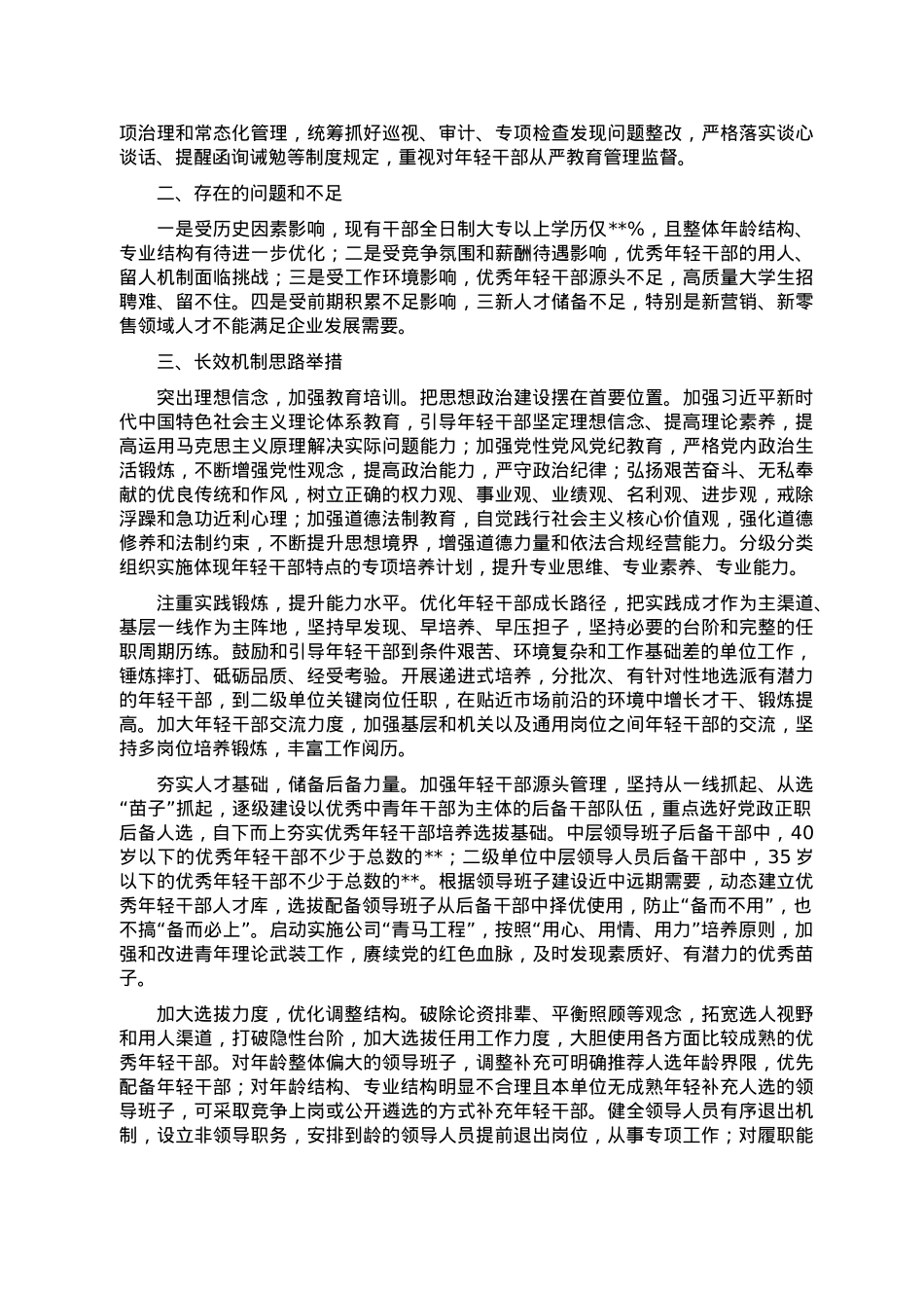 某国企优秀年轻干部队伍建设调研报告.doc_第2页