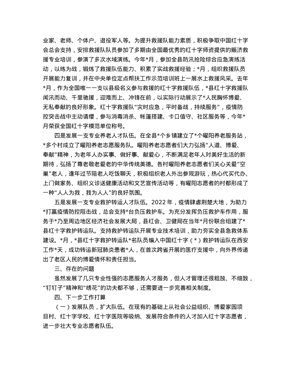 县红十字会人才工作述职报告.docx_第2页