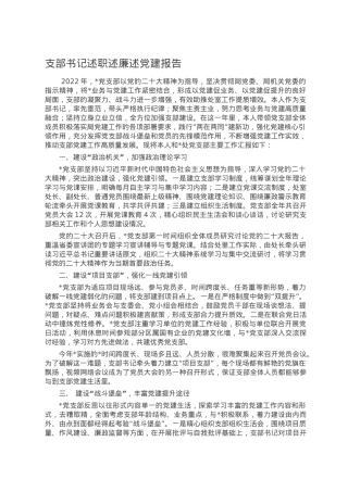 支部书记述职述廉述党建报告.doc