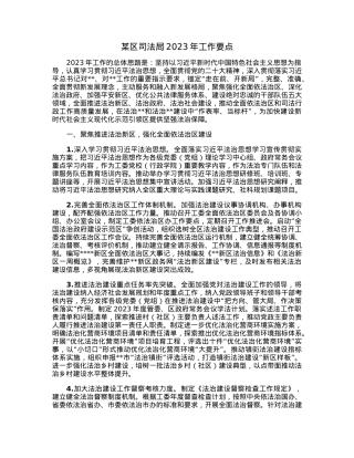 某区司法局2023年工作要点.docx