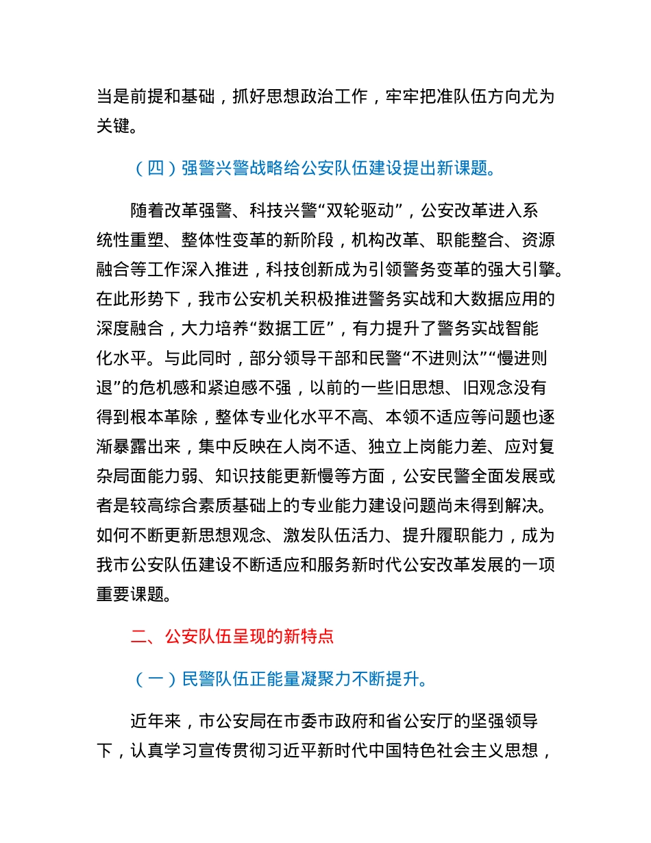 试析新时代公安队伍面临的新形势呈现的新特点及对策建议.docx_第3页