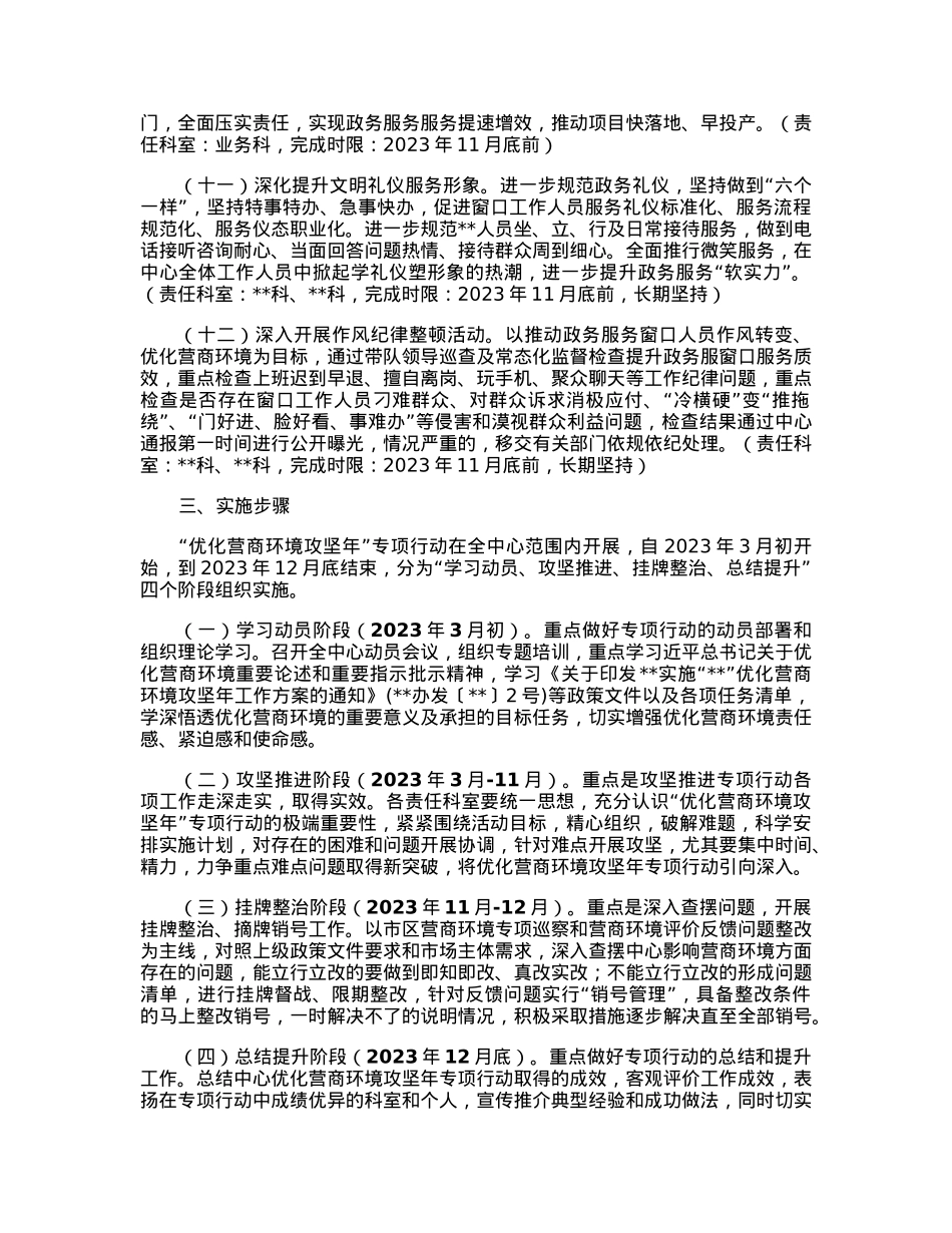 优化营商环境工作方案.docx_第3页