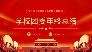 2023学校团委年终工作总结工作汇报PPT（20230110）.pptx