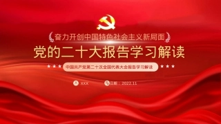 党的二十大报告学习解读（ppt）.pptx