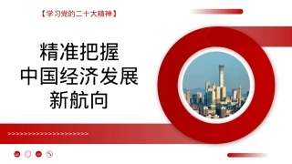 精准把握中国经济发展新航向（ppt）.pptx