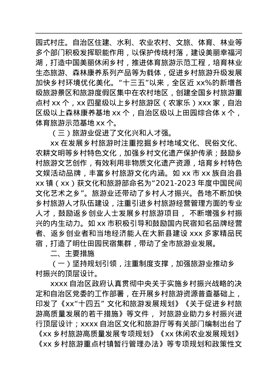 2022年关于发挥旅游业在乡村振兴战略实施中重要作用情况的调研报告.docx_第2页