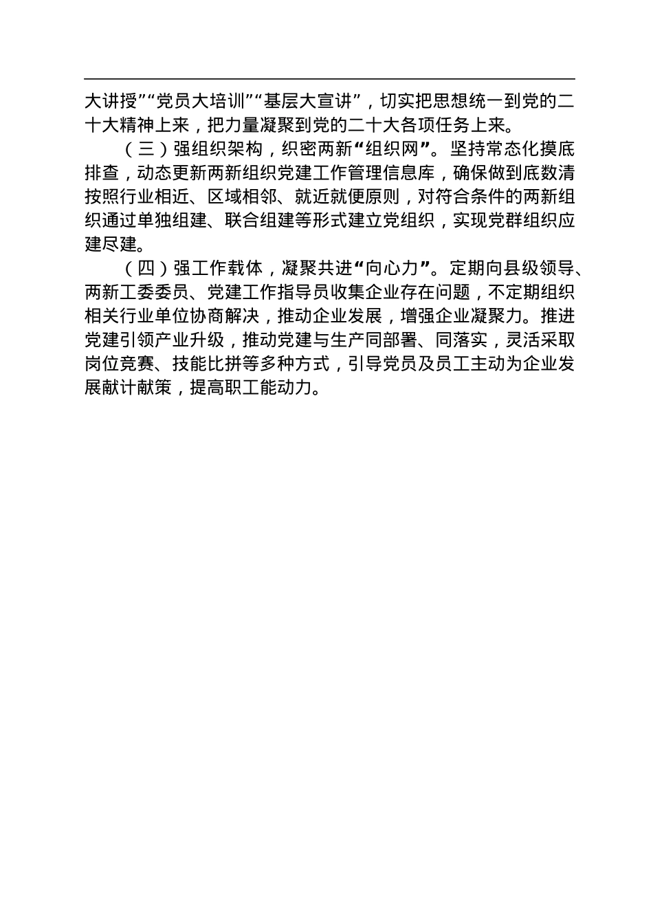 2022年两新组织工委书记抓基层党建工作述职报告.docx_第3页