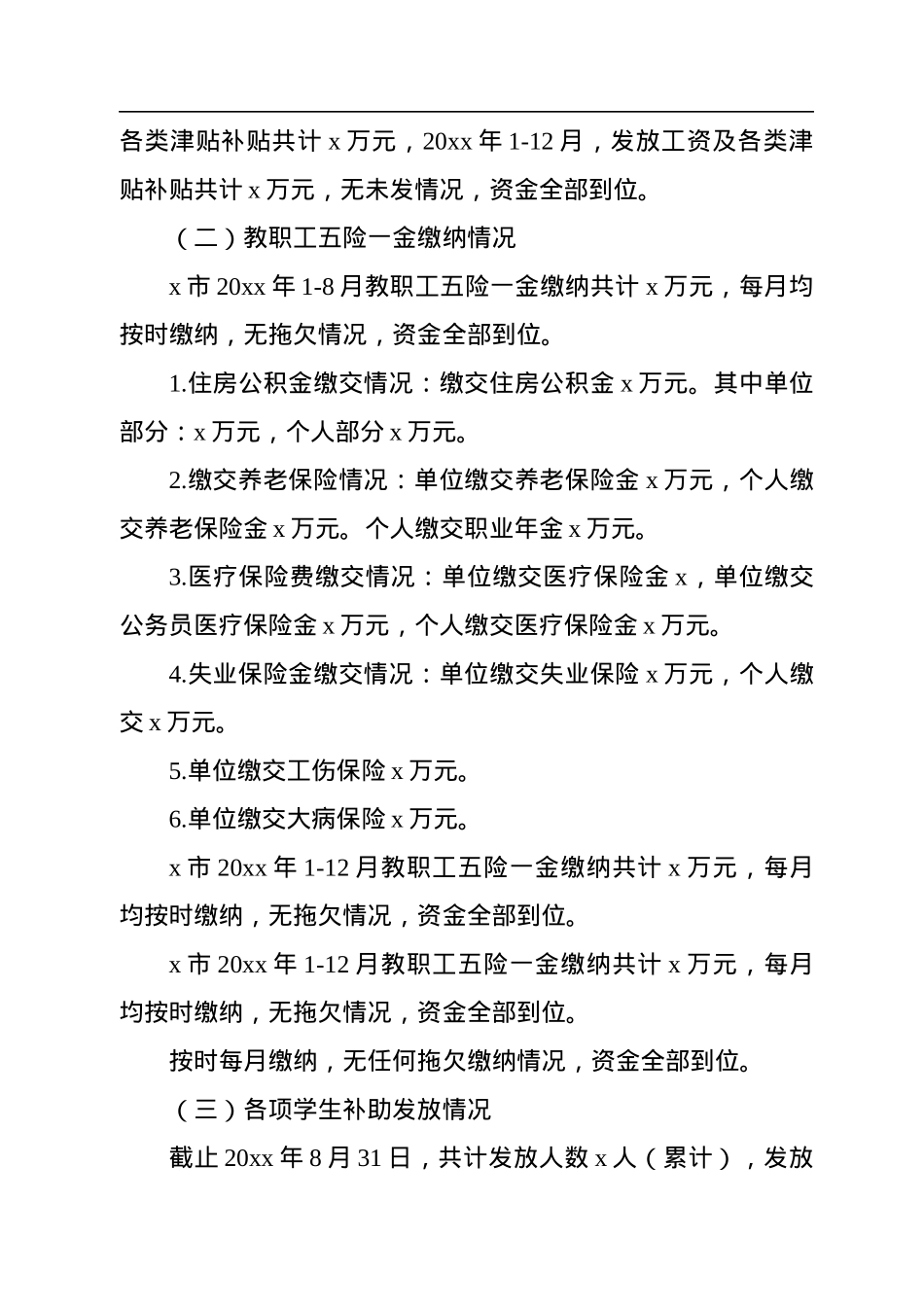 教师工资及津贴补贴发放情况自查报告.docx_第2页