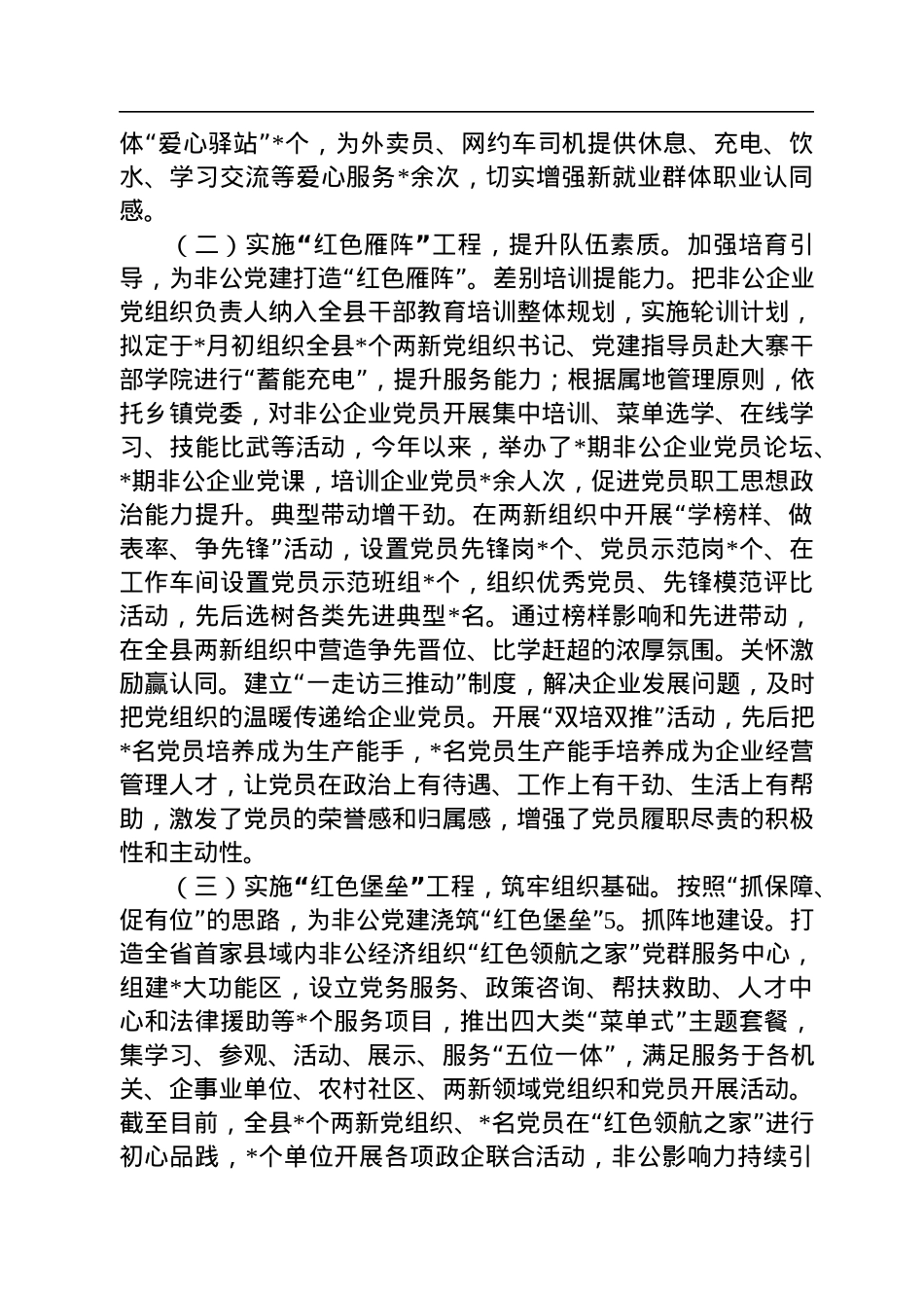 全县两新组织党建工作情况汇报.docx_第2页