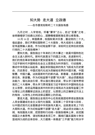 学习党的二十大报告心得体会（3篇）.docx