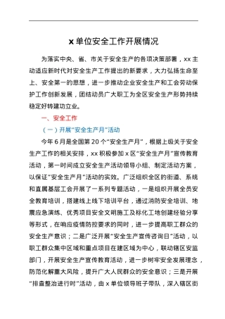 x单位安全生产工作总结.docx