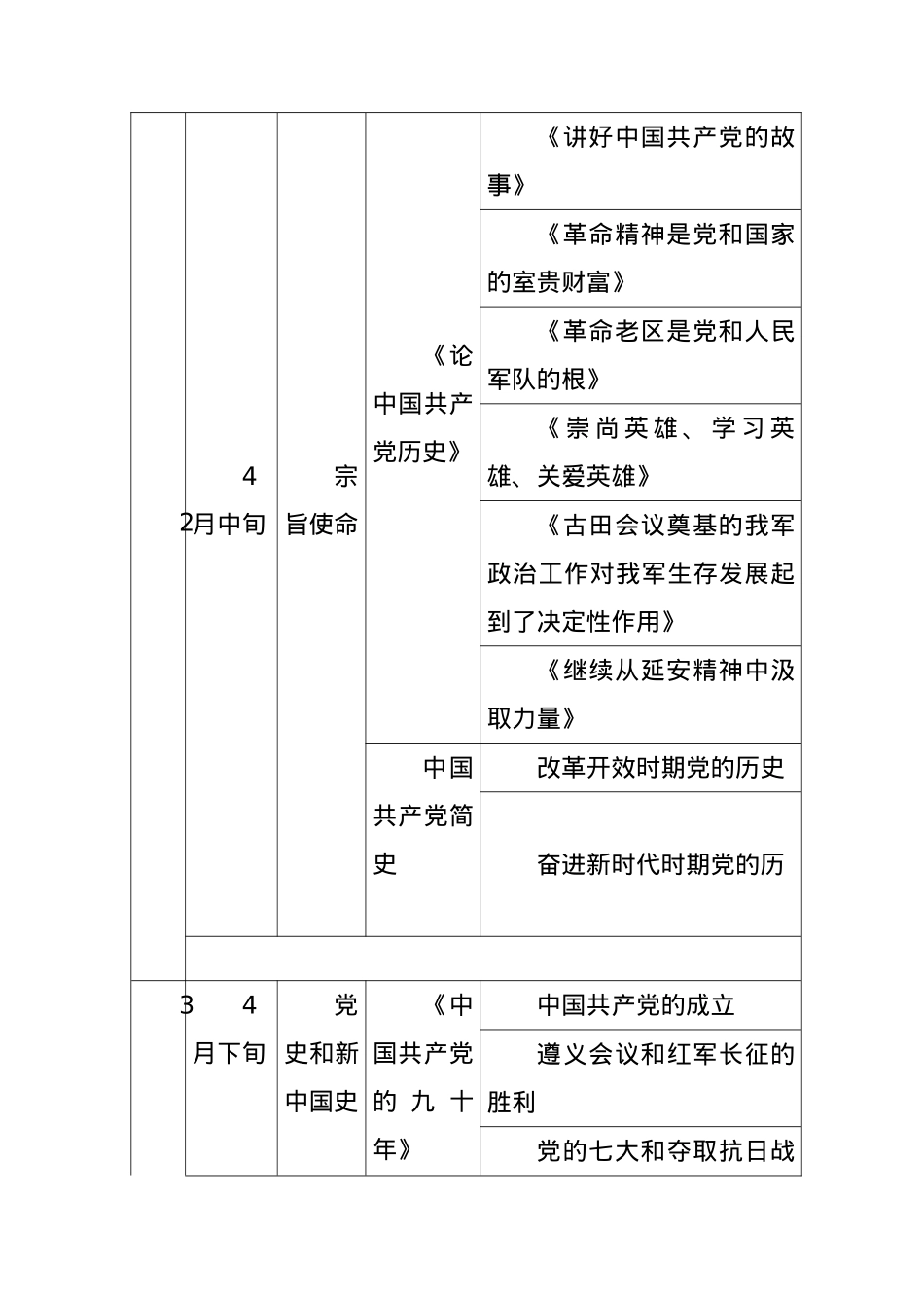 党史学习计划和四本书进度安排表.doc_第3页